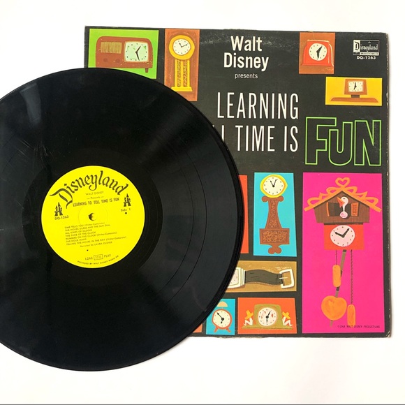 Walt Disney Learning To Tell Time Is Fun Record